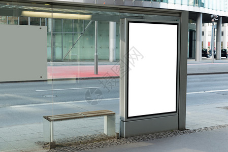城市广告业公车停图片