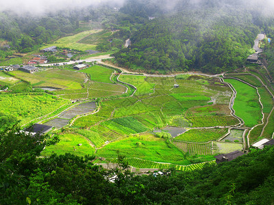 高山云与村图片