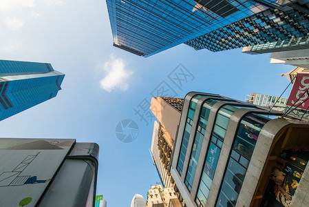 香港市中心的摩天大楼图片
