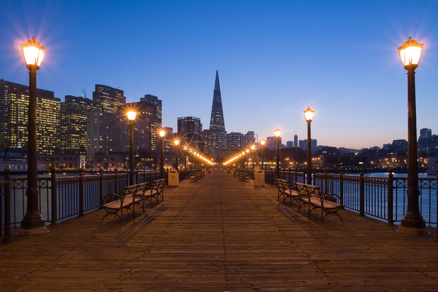 晚上在旧金山图片