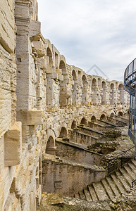 Arles的罗马两神剧院教科文组织在法图片