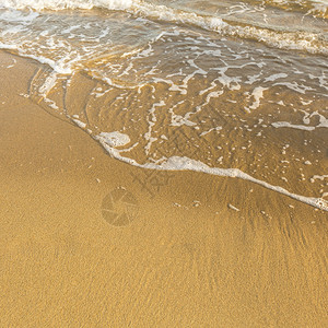 沙滩海的质感海浪的柔软图片