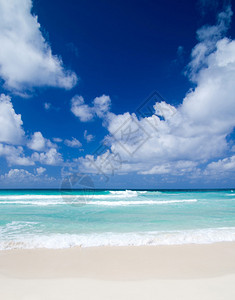美丽的加勒比海滩节日假期和旅游概图片