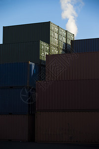 有集装箱的工业港口图片