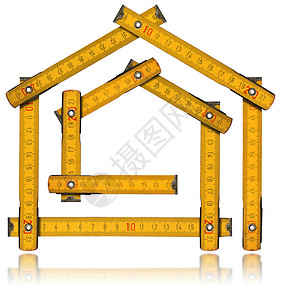 黄色木质仪表标尺图片