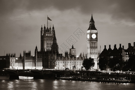 伦敦威斯敏特的议会大厦图片