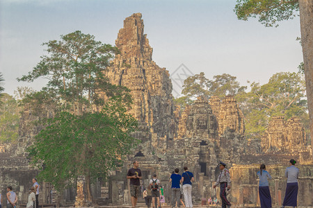 KambodzheArhitektura的Angkor寺庙综合建筑图片