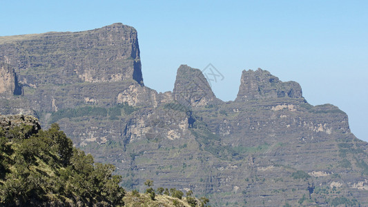 埃塞俄比亚非洲Sephen山公园地貌全景图片