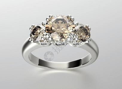 金与钻石的黄金订婚戒指图片