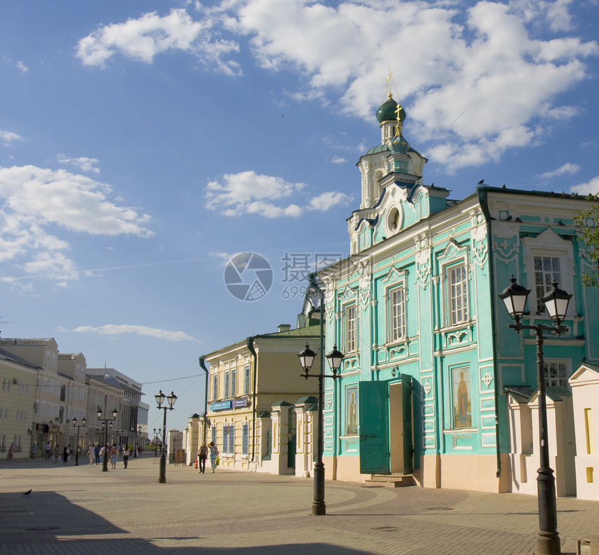2013年5日在俄罗斯喀山的东正教圣尼古拉斯大教堂图片