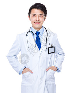 年轻亚洲医生口袋图片