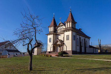 白俄罗斯Polonechka的圣乔治天主Poloneczka图片