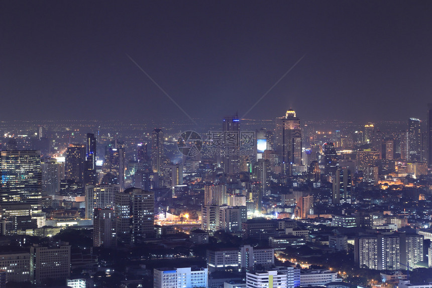 泰国曼谷市夜景图片