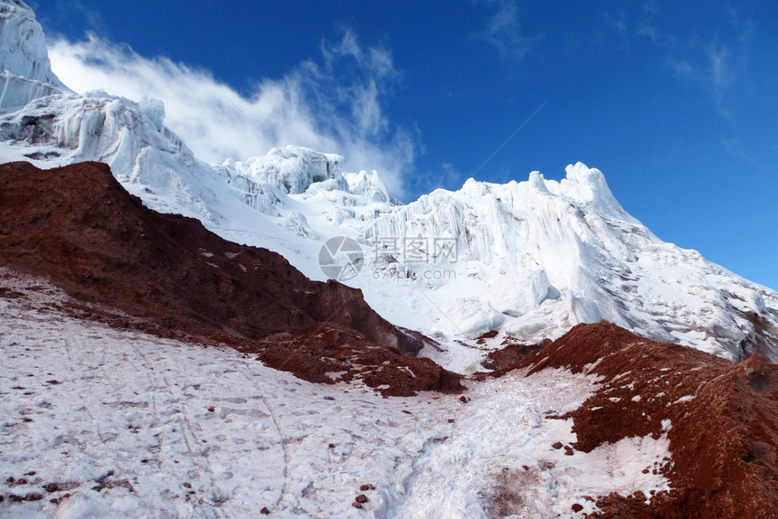 科托帕希冰川的美丽景色图片