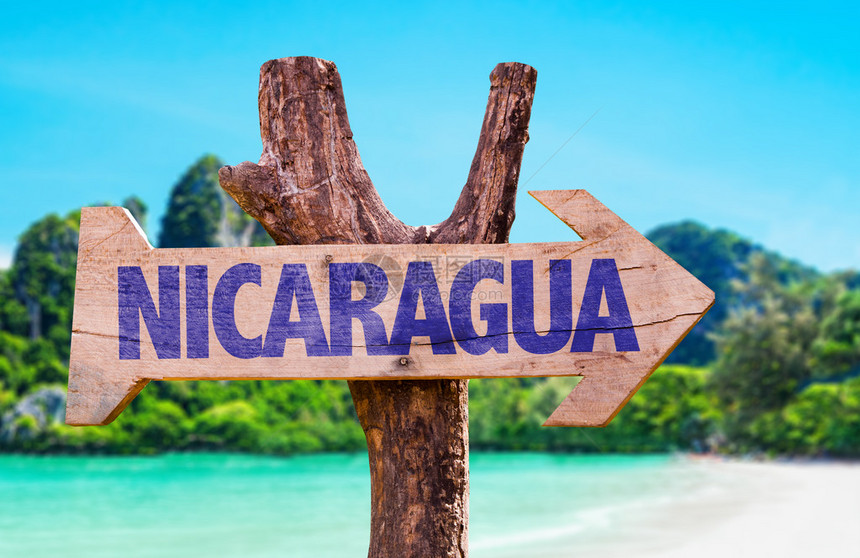 尼加拉瓜有海滩背图片
