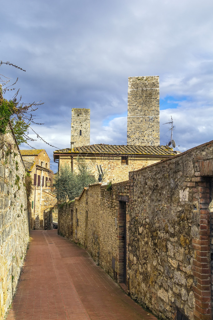 意大利SanGimignano历史中图片