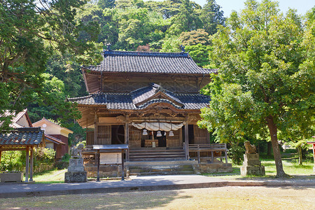 日本岛根县石见银山文化景观木上神社联合国教科文图片