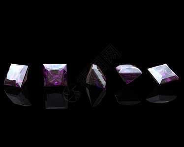 5个紫色豪华宝石收藏图片