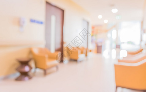 医院办公室的模糊图像上面有供背景使用背景图片