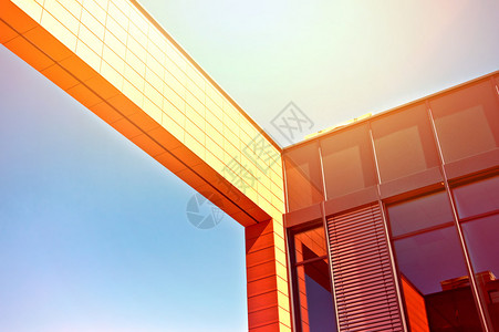 业务架构商务办公楼的图片与蓝色夏天图片