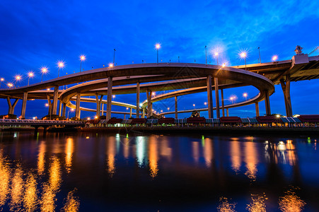 Bhumibol大桥也称为工业环路桥图片