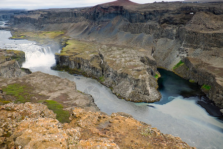 Jokulsargljufur峡谷与冰岛的Hafragi图片
