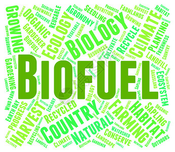 指示绿色能源和生物燃料图片