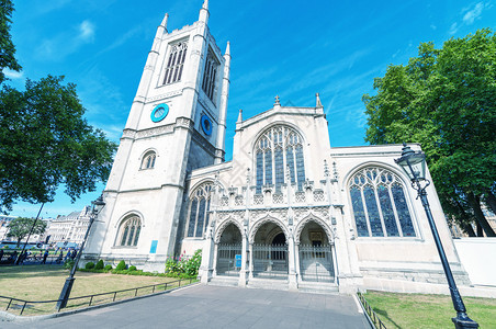 夏日伦敦威斯敏特教堂外景图片