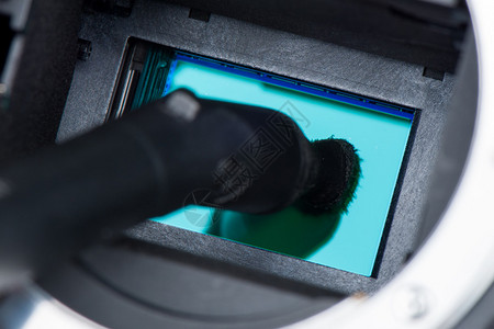 清洁肮脏照相机传感器CCD图片