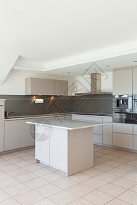 建筑现代住宅的家庭厨房图片