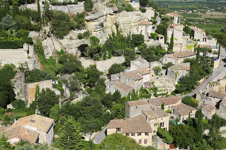 戈尔德古老法国村庄看法高清图片