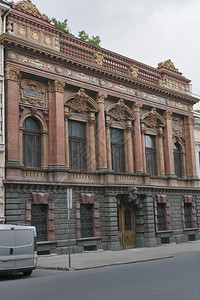 托尔斯泰伯爵宫或乌克兰敖德萨科学家之外墙图片