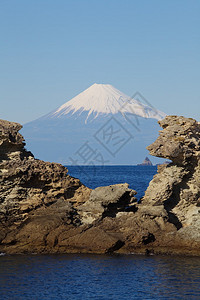 富士山和静冈县的海洋图片