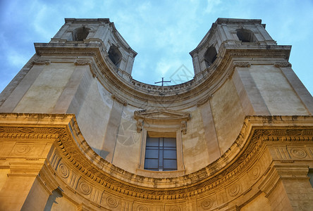 诺托教堂中的西里巴洛克风格高清图片