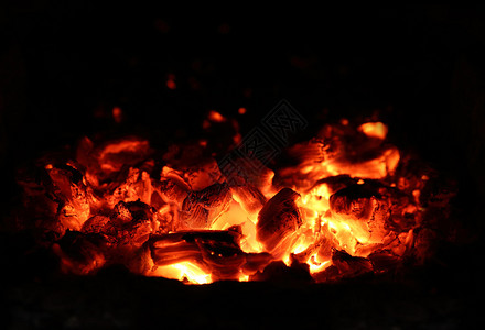 热木炭图片