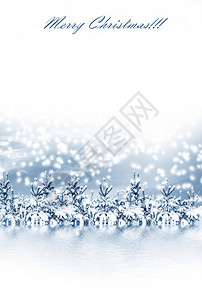 冬季森林冬季景观圣诞贺卡图片