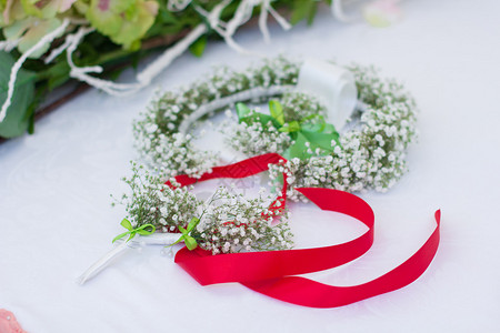 为婚礼或活动派对设置的美丽优雅的桌子婚礼的花卉装饰婚图片