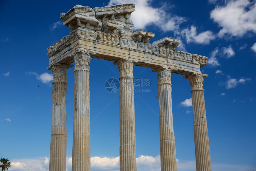 阿波罗寺庙位于Side古图片