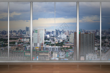 现代办公楼的窗户背景图片