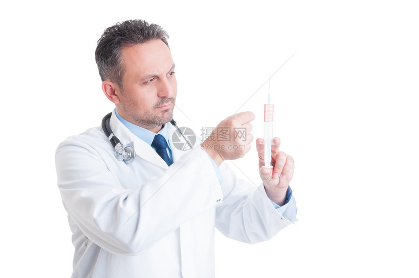 医生或医务人员准备和窃取注射针头图片