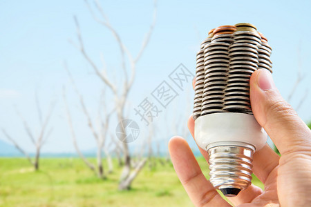 灯泡能源概念背景图片