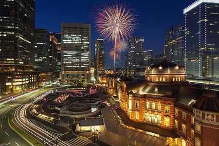 东京火车站建设和美图片
