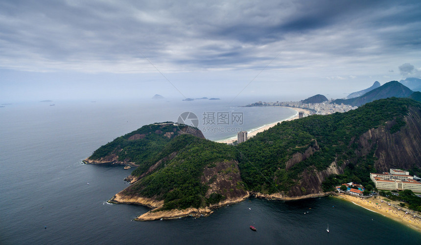 里约热内卢糖浆山红滩的景象Red图片