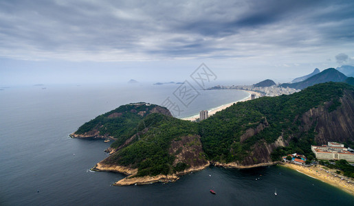 里约热内卢糖浆山红滩的景象Red图片