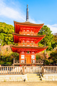 日本京都秋季的清水寺图片