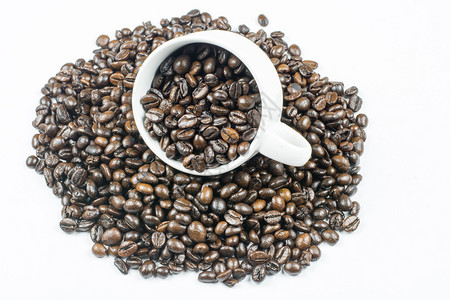 咖啡杯咖啡豆咖啡豆图片
