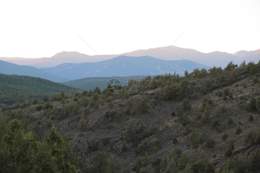 西班牙瓜达拉哈省Ayllon山脉图片