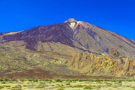 西班牙特内里费岛公园地貌图景的TeideVolcano图片