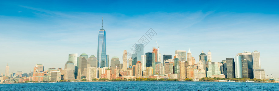 曼哈顿市中心东河对面图片
