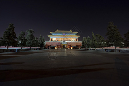 北京神威之门背景图片